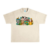 Sandshell western cow coffee cup Urban Heavy Tee - texasbilliewilder