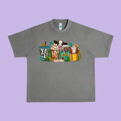 Urban Heavy Tee western cow coffee cup