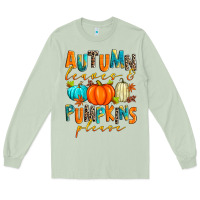 Matcha autumn leaves and pumpkins please Long Sleeve Tee - Zillion Design Studio