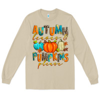 Mushroom autumn leaves and pumpkins please Long Sleeve Tee - Zillion Design Studio
