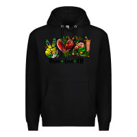Black peace love  elf Premium Hoodie - AdoDesignShop