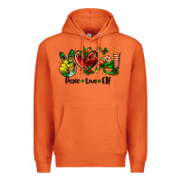 Carrot peace love  elf Premium Hoodie - AdoDesignShop