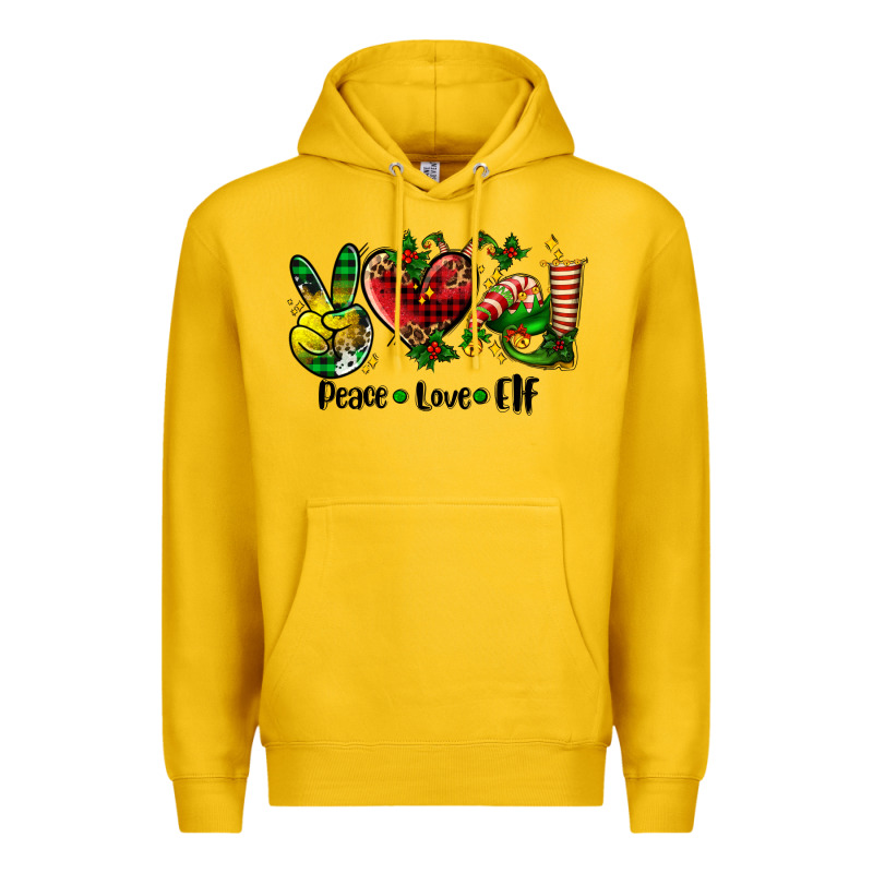 Peace Love  Elf Premium Hoodie by AdoDesignShop | Teevron