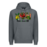 Rock peace love  elf Premium Hoodie - AdoDesignShop