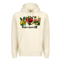 Sandshell peace love  elf Premium Hoodie - AdoDesignShop