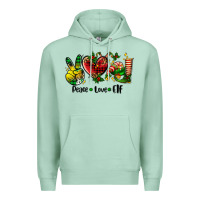Seafoam peace love  elf Premium Hoodie - AdoDesignShop