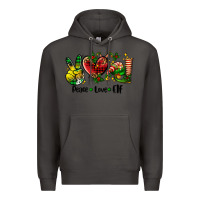 Smoke peace love  elf Premium Hoodie - AdoDesignShop