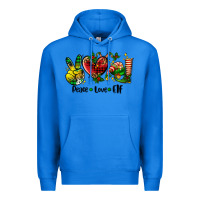 True Royal peace love  elf Premium Hoodie - AdoDesignShop