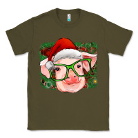 Army Green christmas pig Classic Tee - RanaPortraitStore