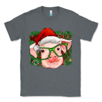 Charcoal Heather christmas pig Classic Tee - RanaPortraitStore