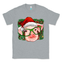 Heather Grey christmas pig Classic Tee - RanaPortraitStore