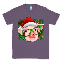 Lavender christmas pig Classic Tee - RanaPortraitStore