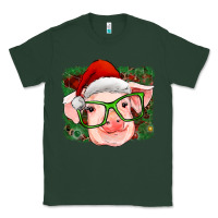 Sports Green christmas pig Classic Tee - RanaPortraitStore