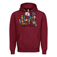 Burgundy lpn licensed practial nurse Zipper Hoodie - CowhideDigitalArt