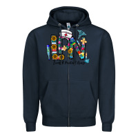 Navy lpn licensed practial nurse Zipper Hoodie - CowhideDigitalArt