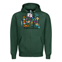 Sports Green lpn licensed practial nurse Zipper Hoodie - CowhideDigitalArt