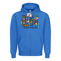 True Royal lpn licensed practial nurse Zipper Hoodie - CowhideDigitalArt