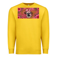 Lemon easter heifer with bunny ears and glasses license plate Premium Sweatshirt - Artiststas