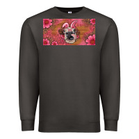 Smoke easter heifer with bunny ears and glasses license plate Premium Sweatshirt - Artiststas