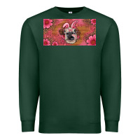 Sports Green easter heifer with bunny ears and glasses license plate Premium Sweatshirt - Artiststas