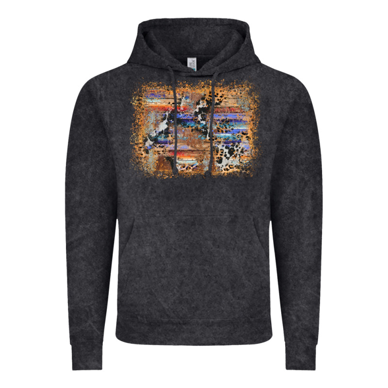 Aztec Leopard Cowhide Wood Western Background Vintage Hoodie by AdoDesignShop | Teevron