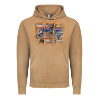 Vintage Camel aztec leopard cowhide wood western background Vintage Hoodie - AdoDesignShop