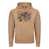 Vintage Coffee aztec leopard cowhide wood western background Vintage Hoodie - AdoDesignShop