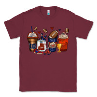 Burgundy american football coffee cups Classic Tee - Zillion Design Studio