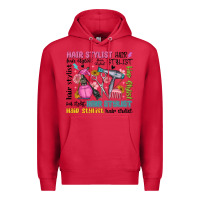 Cardinal hair stylist typography Premium Hoodie - MaliasSmallBusiness