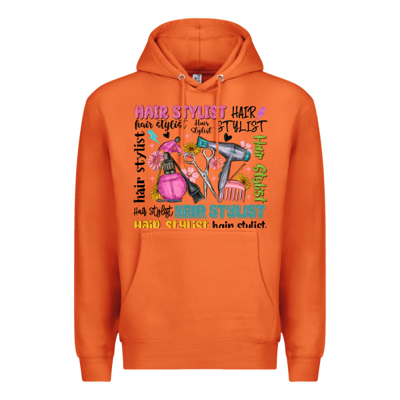 Hair Stylist Typography Premium Hoodie by MaliasSmallBusiness | Teevron