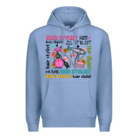 Colony Blue hair stylist typography Premium Hoodie - MaliasSmallBusiness