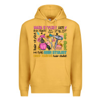 Mustard hair stylist typography Premium Hoodie - MaliasSmallBusiness