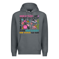 Rock hair stylist typography Premium Hoodie - MaliasSmallBusiness