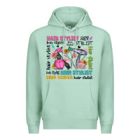 Seafoam hair stylist typography Premium Hoodie - MaliasSmallBusiness