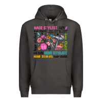 Smoke hair stylist typography Premium Hoodie - MaliasSmallBusiness