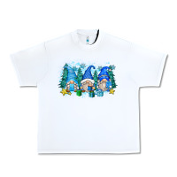 White snowman gnome Urban Heavy Tee - Zillion Design Studio