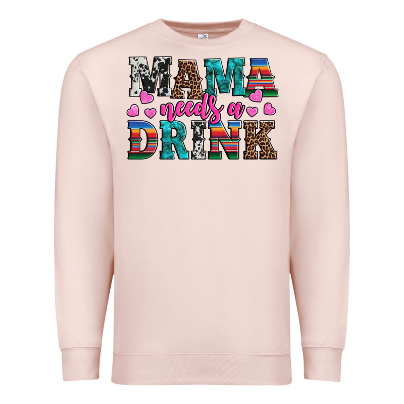 Western Mama Needs A Drink Premium Sweatshirt by Artiststas | Teevron