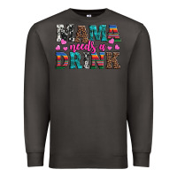 Smoke western mama needs a drink Premium Sweatshirt - Artiststas