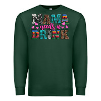 Sports Green western mama needs a drink Premium Sweatshirt - Artiststas