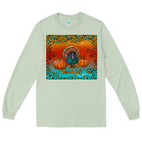 Matcha thankful with turkey and pumpkins Long Sleeve Tee - RanaPortraitStore