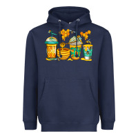 Navy bumble bee honey coffee Heavyweight Hoodie - Jasminsmagicworld