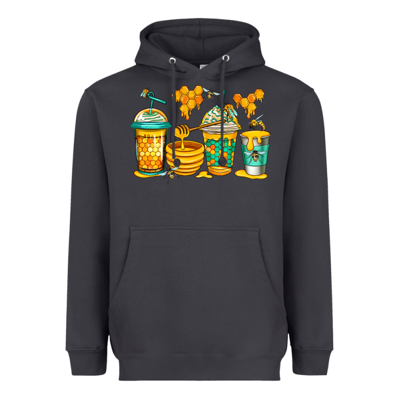 Bumble Bee Honey Coffee Heavyweight Hoodie by Jasminsmagicworld | Teevron