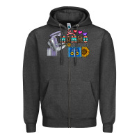 Charcoal Heather mammo technologist Zipper Hoodie - CowhideDigitalArt