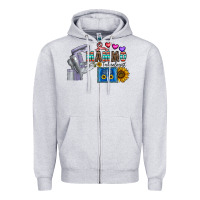 Heather Grey mammo technologist Zipper Hoodie - CowhideDigitalArt