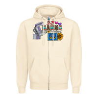Sandshell mammo technologist Zipper Hoodie - CowhideDigitalArt