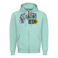 Seafoam mammo technologist Zipper Hoodie - CowhideDigitalArt