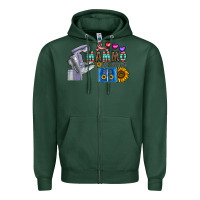 Sports Green mammo technologist Zipper Hoodie - CowhideDigitalArt
