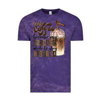 Cloud Purple iced coffee because my sarcasm needs to stay hydrated Vintage Tee - BarkalooDesign