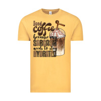 Vintage Mustard iced coffee because my sarcasm needs to stay hydrated Vintage Tee - BarkalooDesign