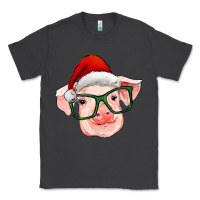 Smoke christmas pig with santa claus hat Classic Tee - RanaPortraitStore
